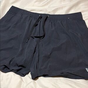 BURLEBO Men's Athletic Shorts in Navy Blue